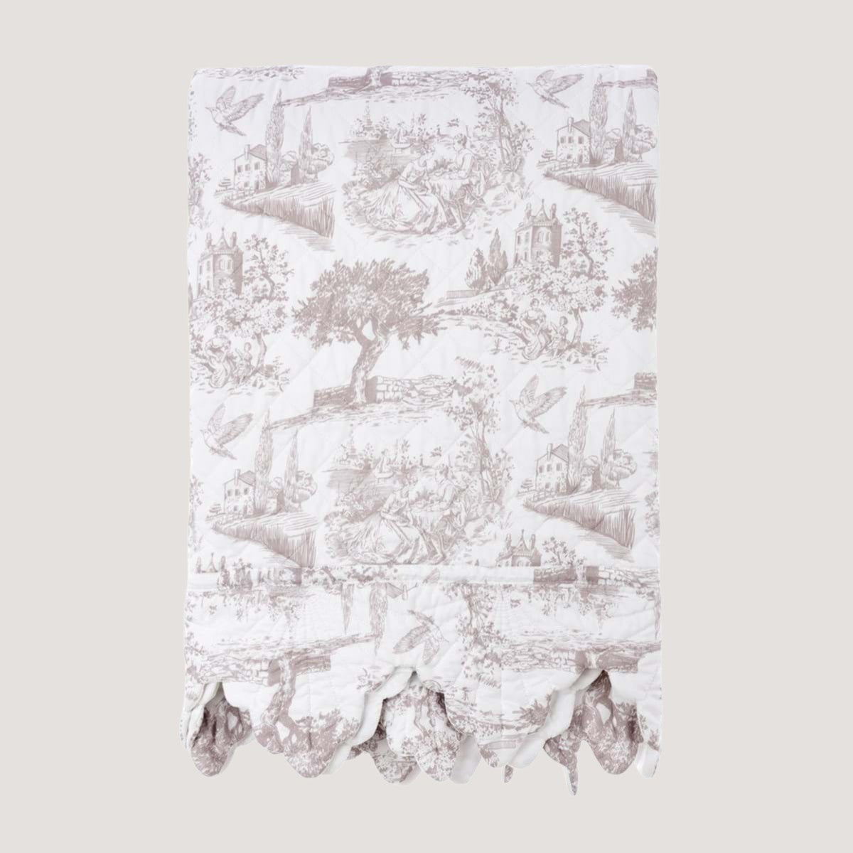 Trapunta Matrimoniale Toile Beige Trapunta