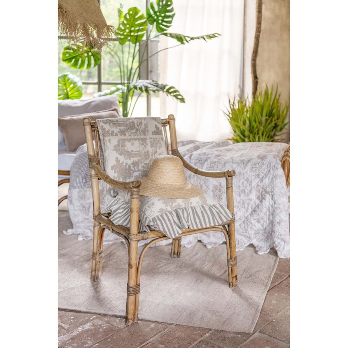 Copriletto stampa toile de joui "Terra e toile"