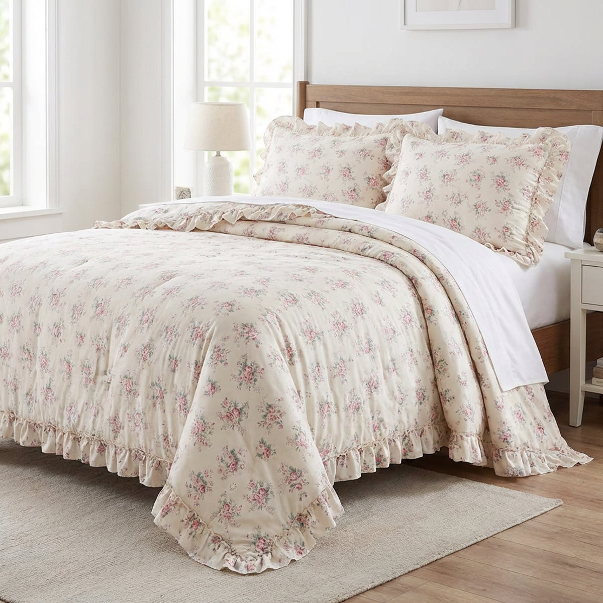 Trapunta Matrimoniale Incanto Fiorito Trapunta