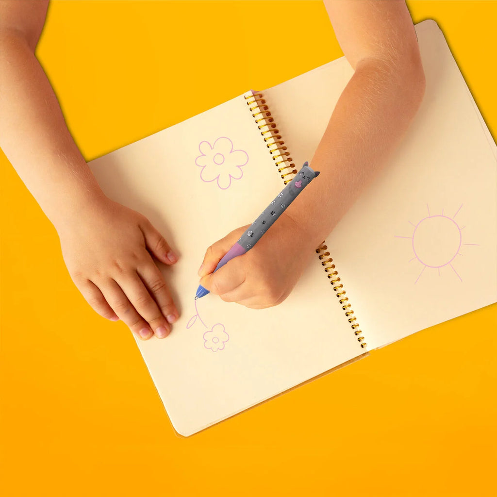 Penna a Sfera a Due Colori Click&Clack – Kitty di Legami