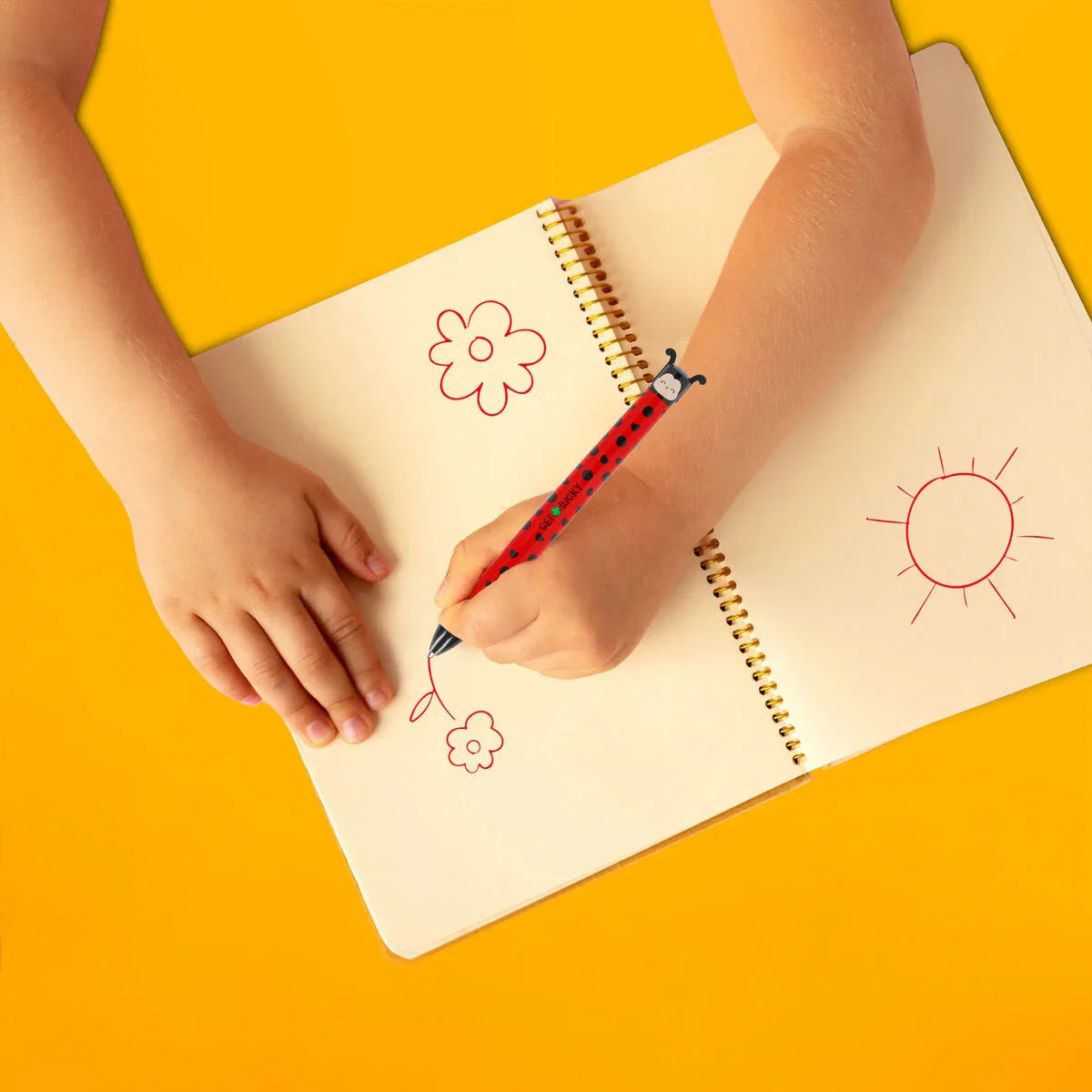 Penna a Sfera Due Colori Ladybug - Click&Clack Cartoleria