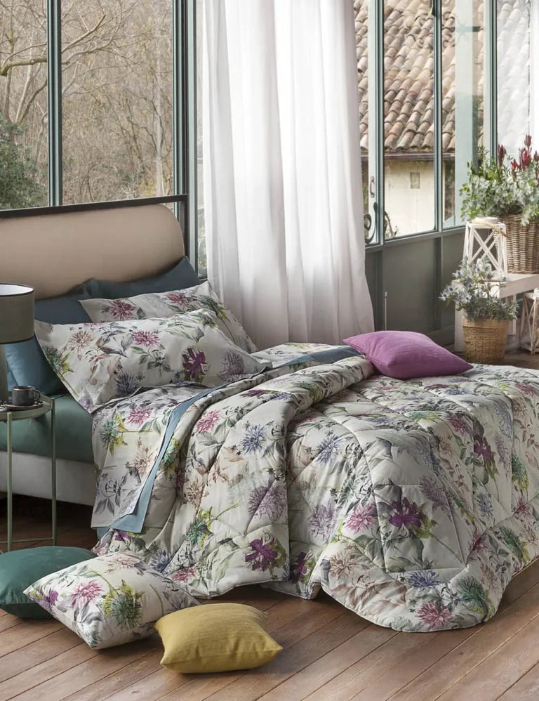 Parure copripiumino matrimoniale "Destiny salvia"