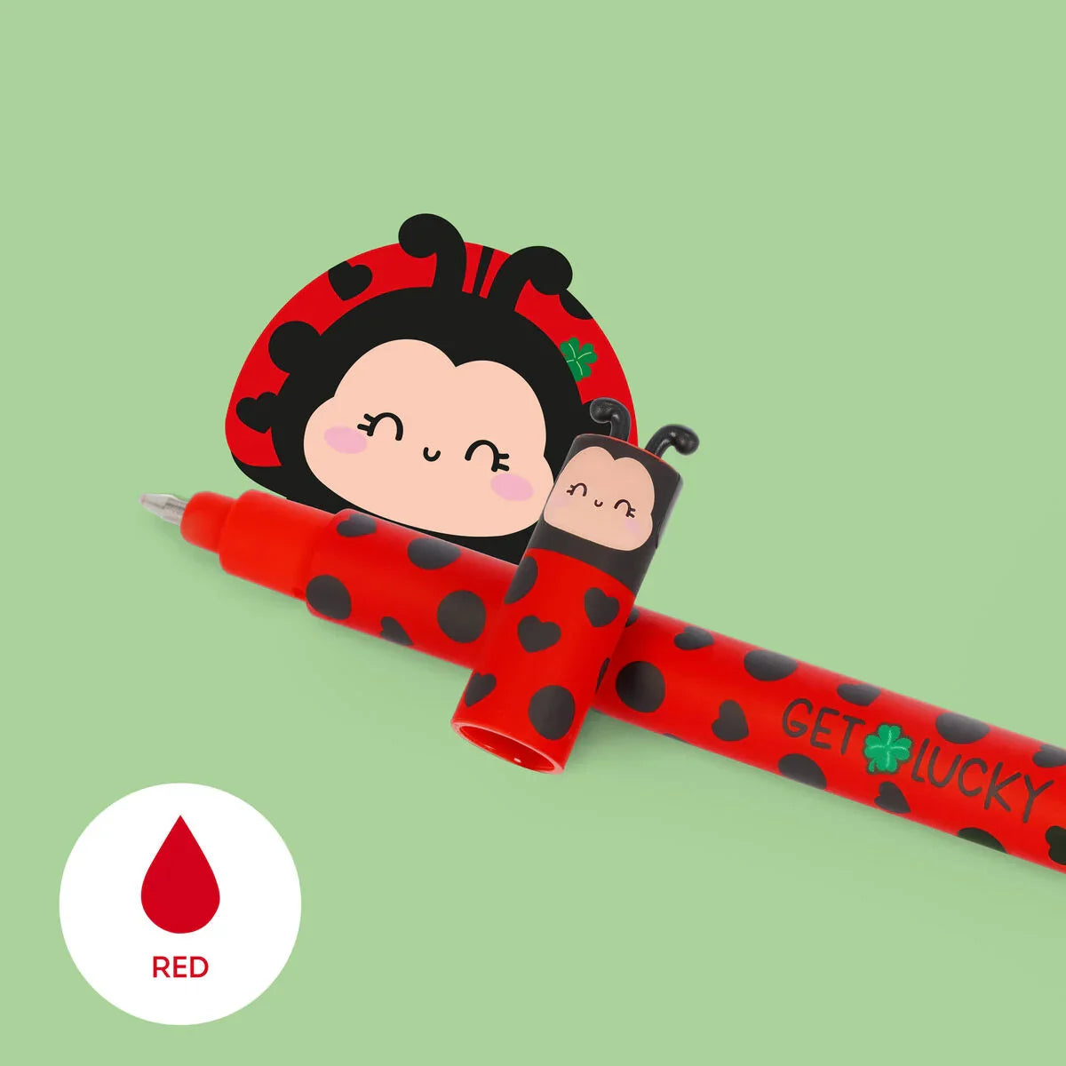 Penna Gel Cancellabile Ladybug ’Get Lucky’ - Erasable Pen Cartoleria