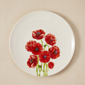 Set 2 piatti piani 23cm "Floriade" papaveri