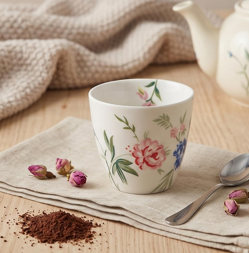 Latte cup Henrietta bianco