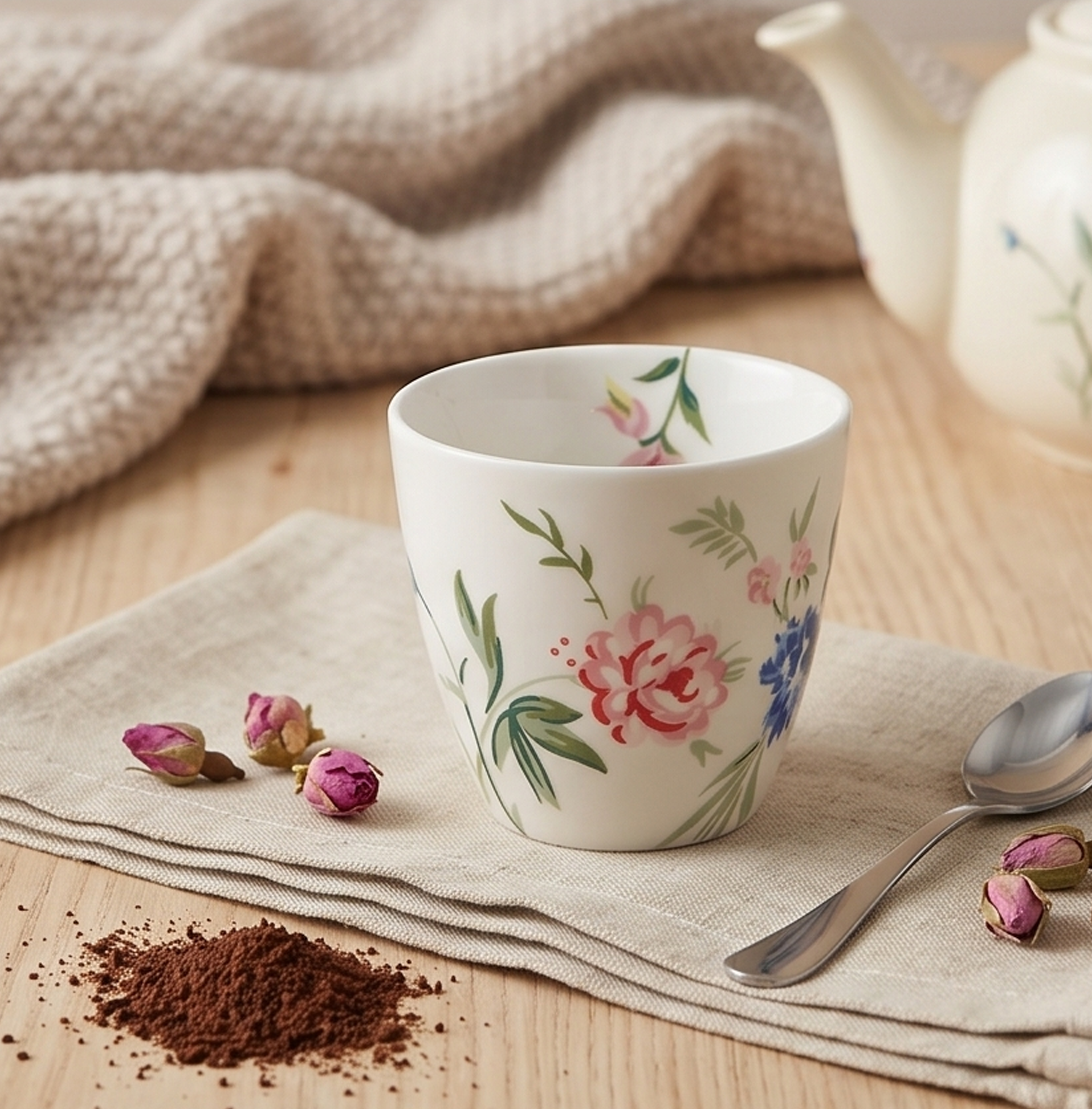 Latte cup Henrietta bianco