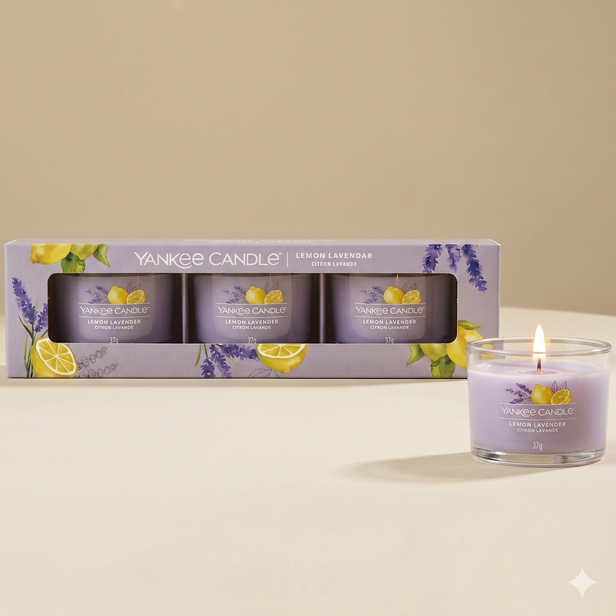 Yankee Candle set 3 mini candle Lemon Lavander