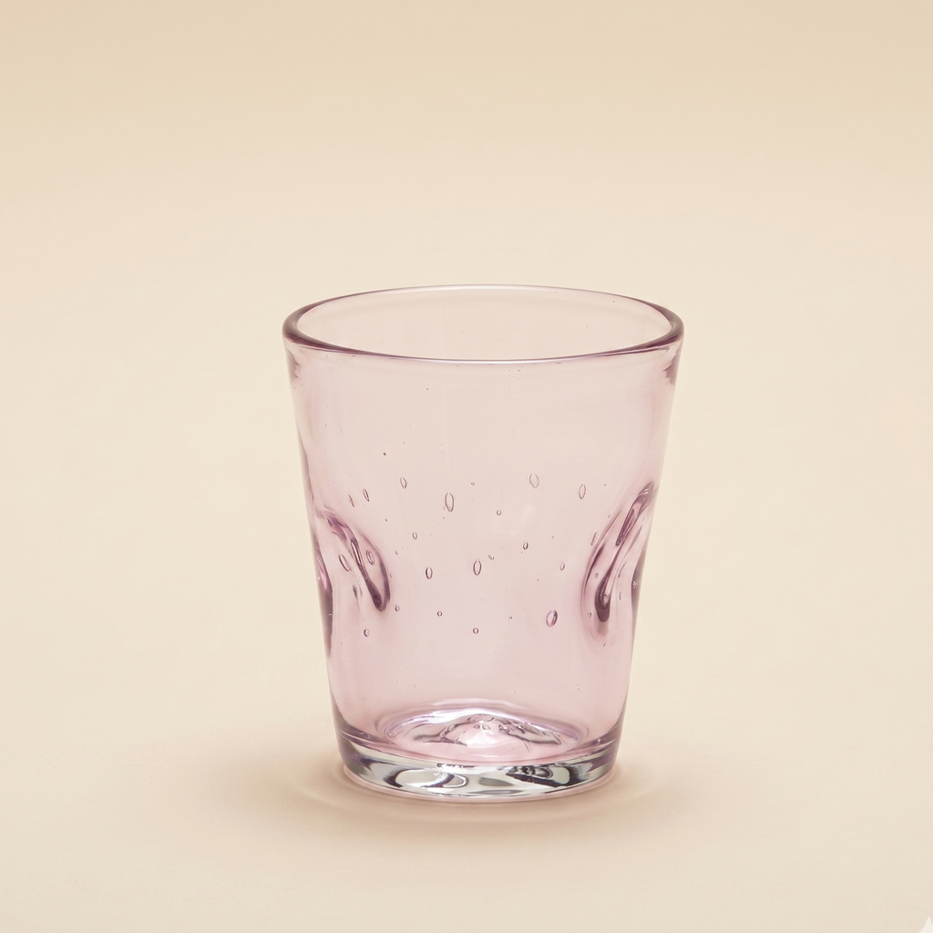 Bicchiere in vetro soffiato Memento Dune Glass Pink