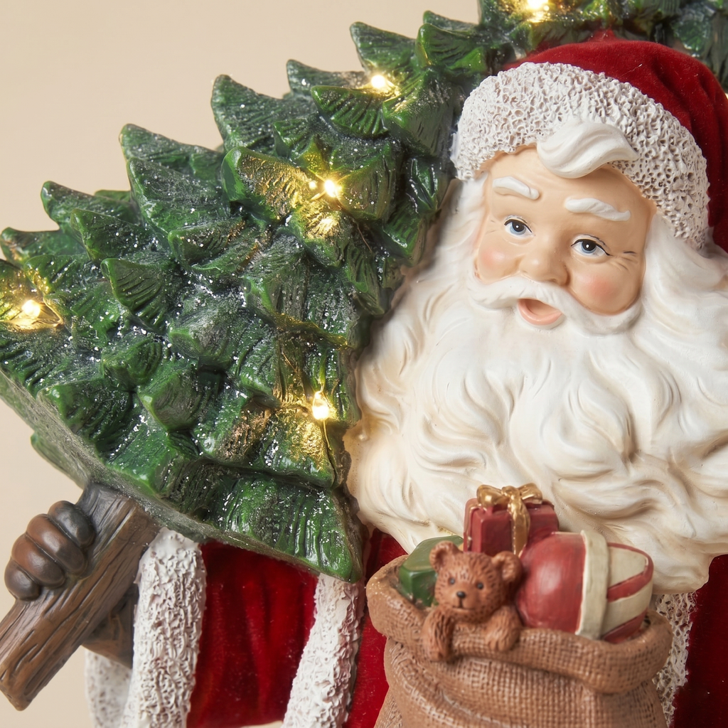 Babbo natale Santa is Here con led