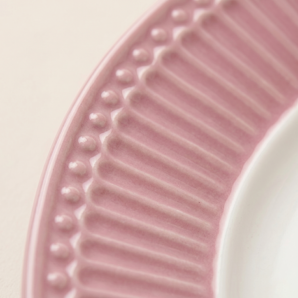 Set 2 piatti piani Alice dusty rose