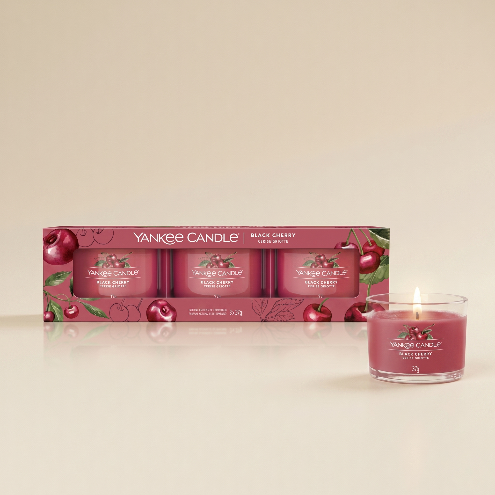 Yankee Candle set 3 mini candle Black cherry