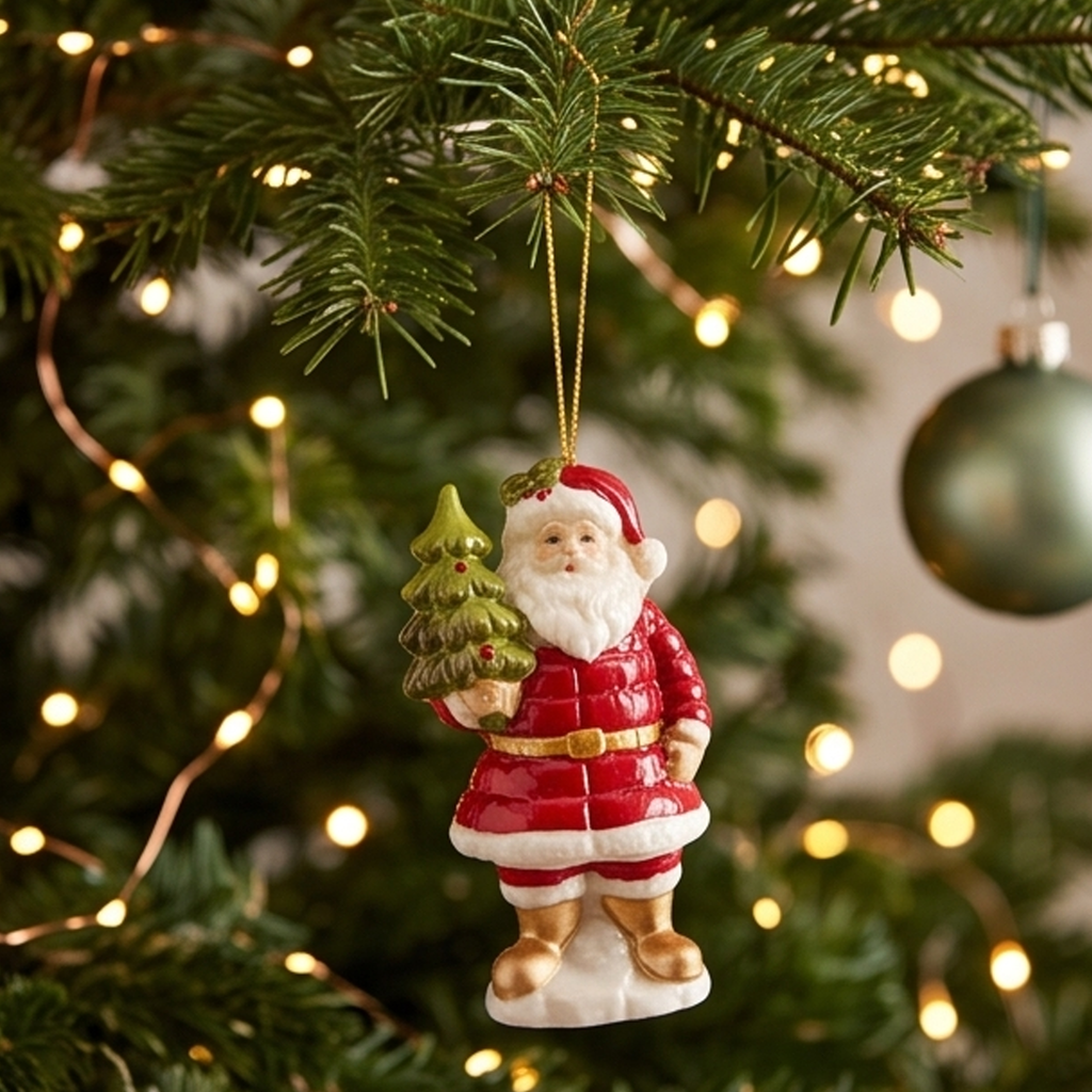 Babbo Natale da Appendere smaltato