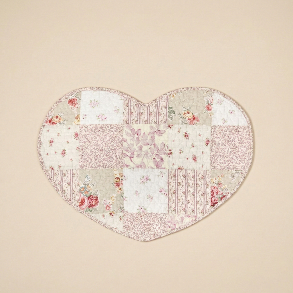 Tovaglietta cuore boutis patchwork