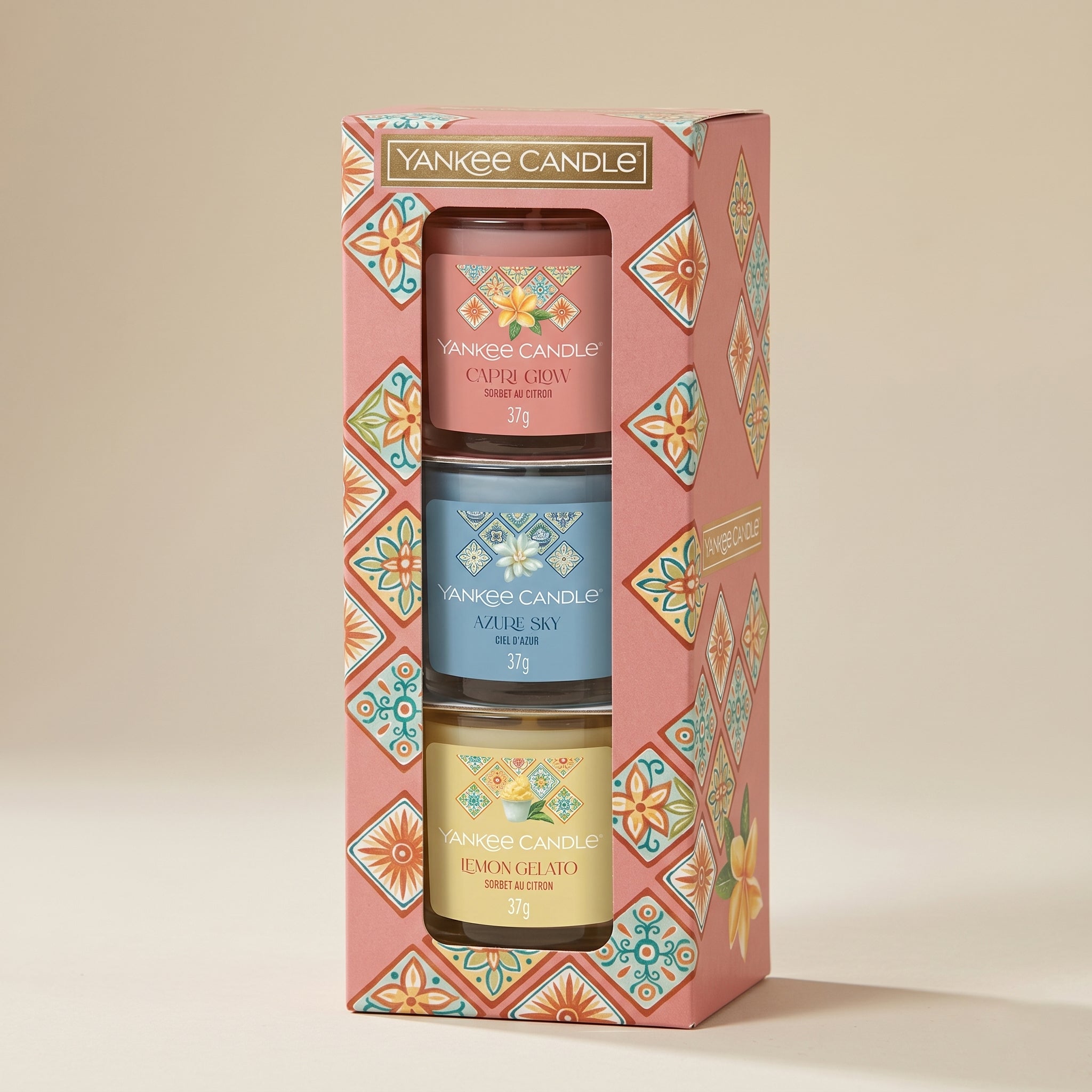 Yankee Candle set 3 mini candle Hello Italy