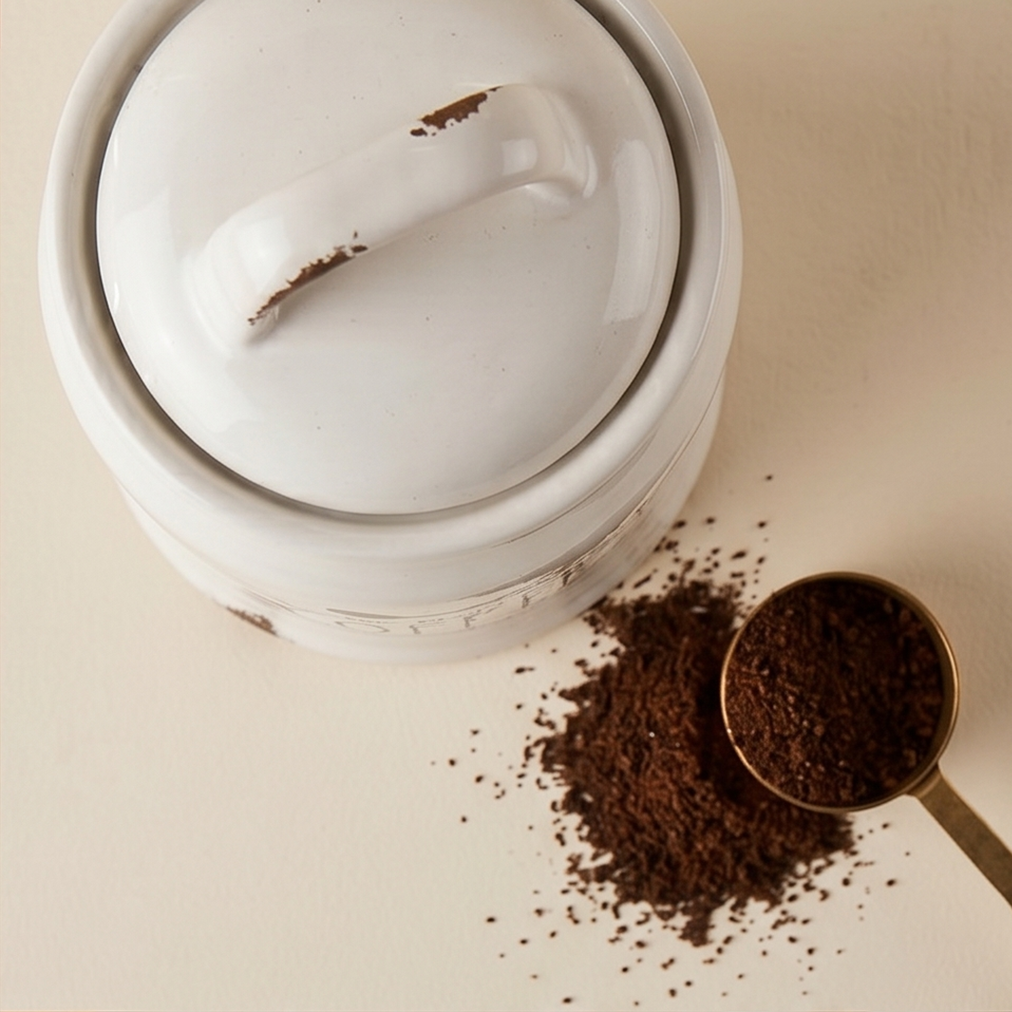 Barattolo Caffè in Ceramica Anticata
