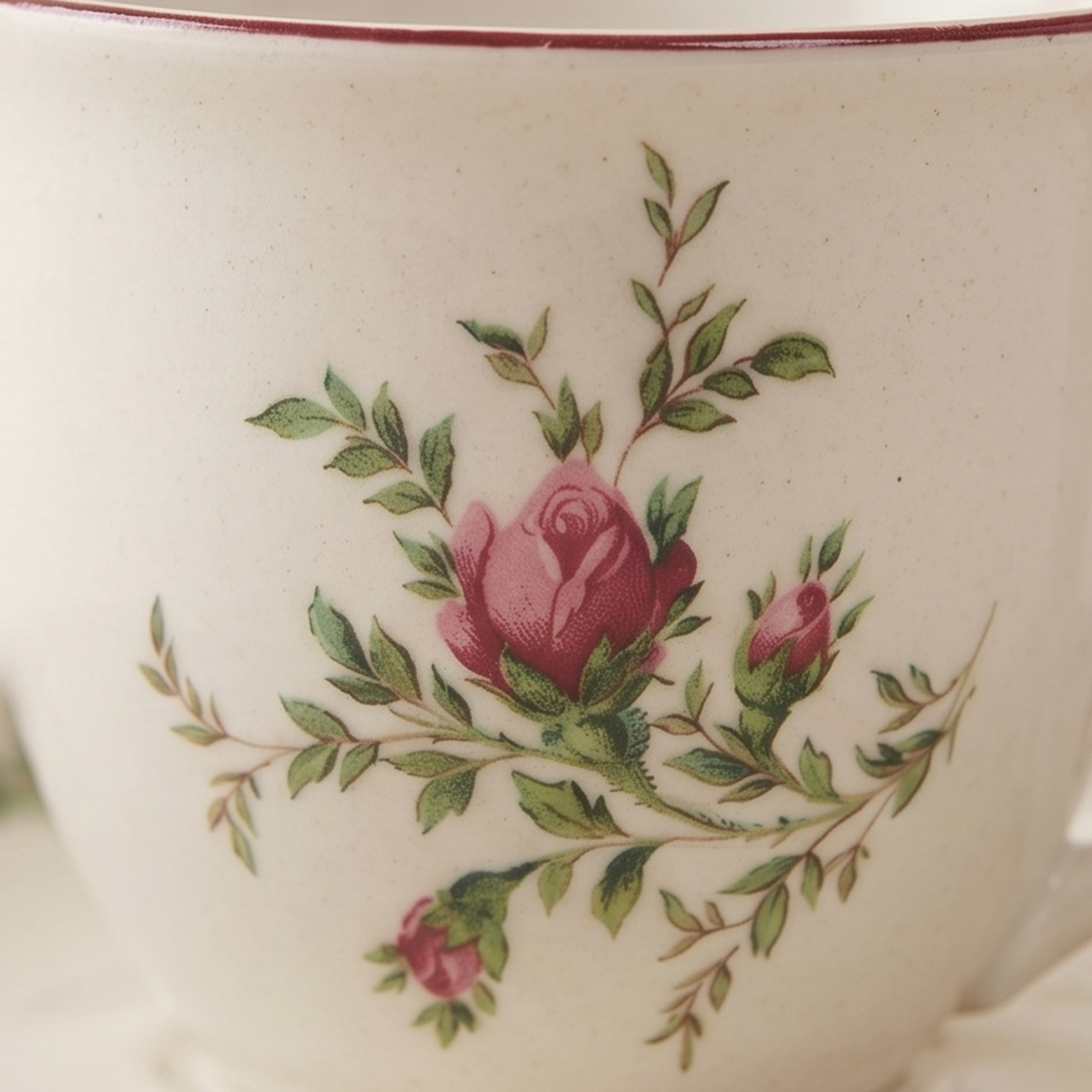 Set 2 tazze caffè Moss rose