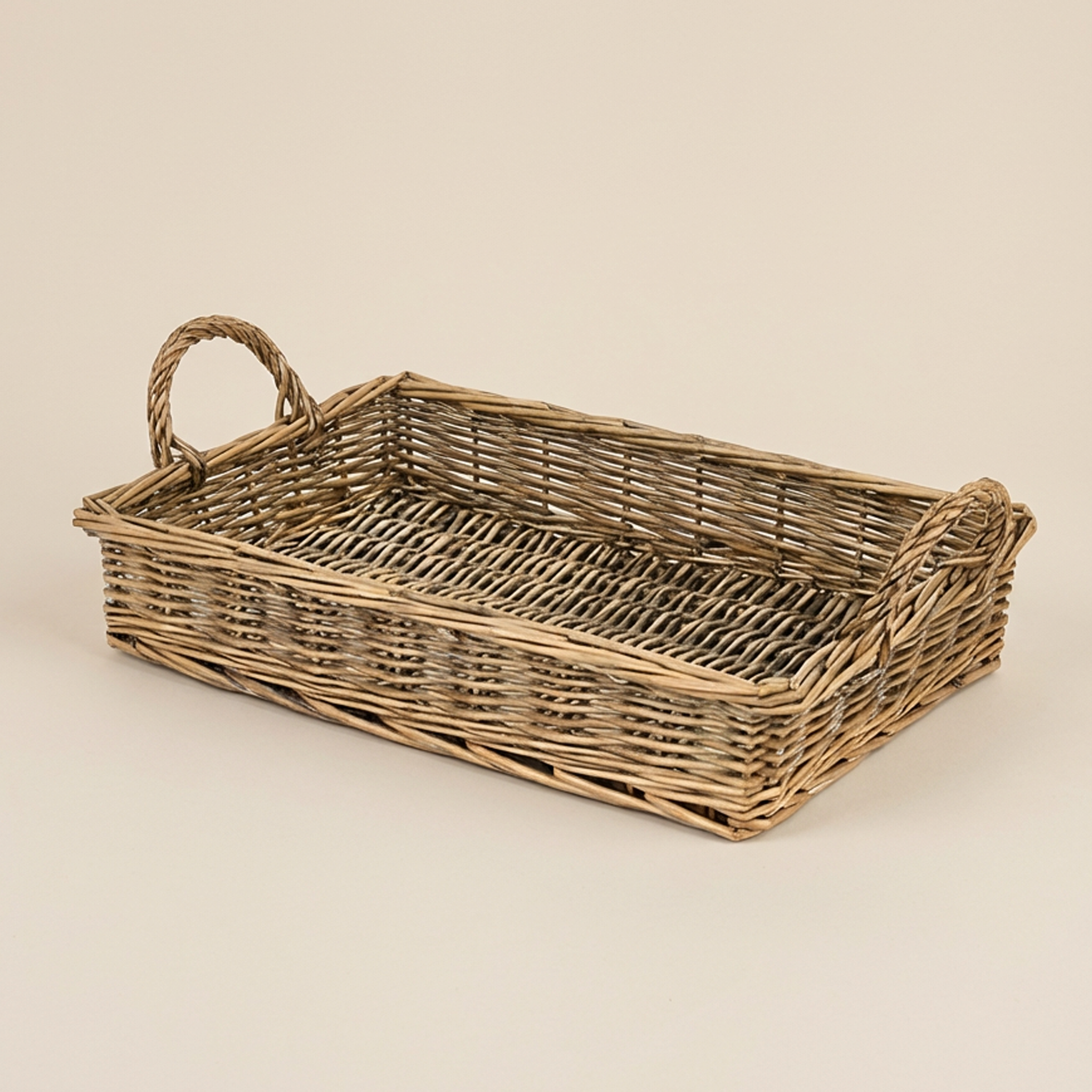 Cestino con manici in vimini 44cm