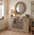 Buffet con Cesti in Legno