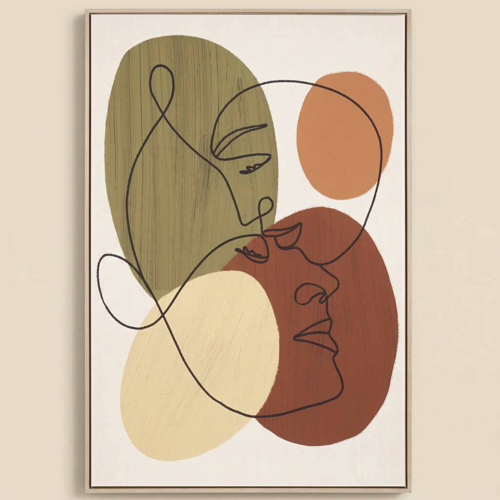 Quadro Decorativo Astratto facce