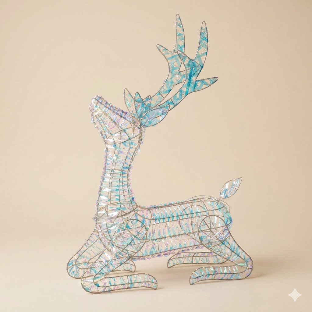 Renna seduta led "Sogno d'inverno Prince" h,100cm
