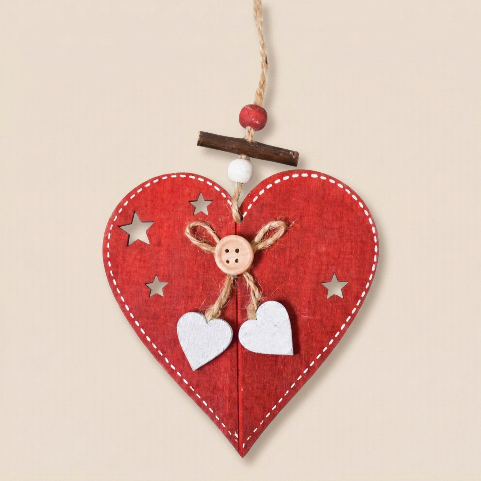 Decoro cuore rosso