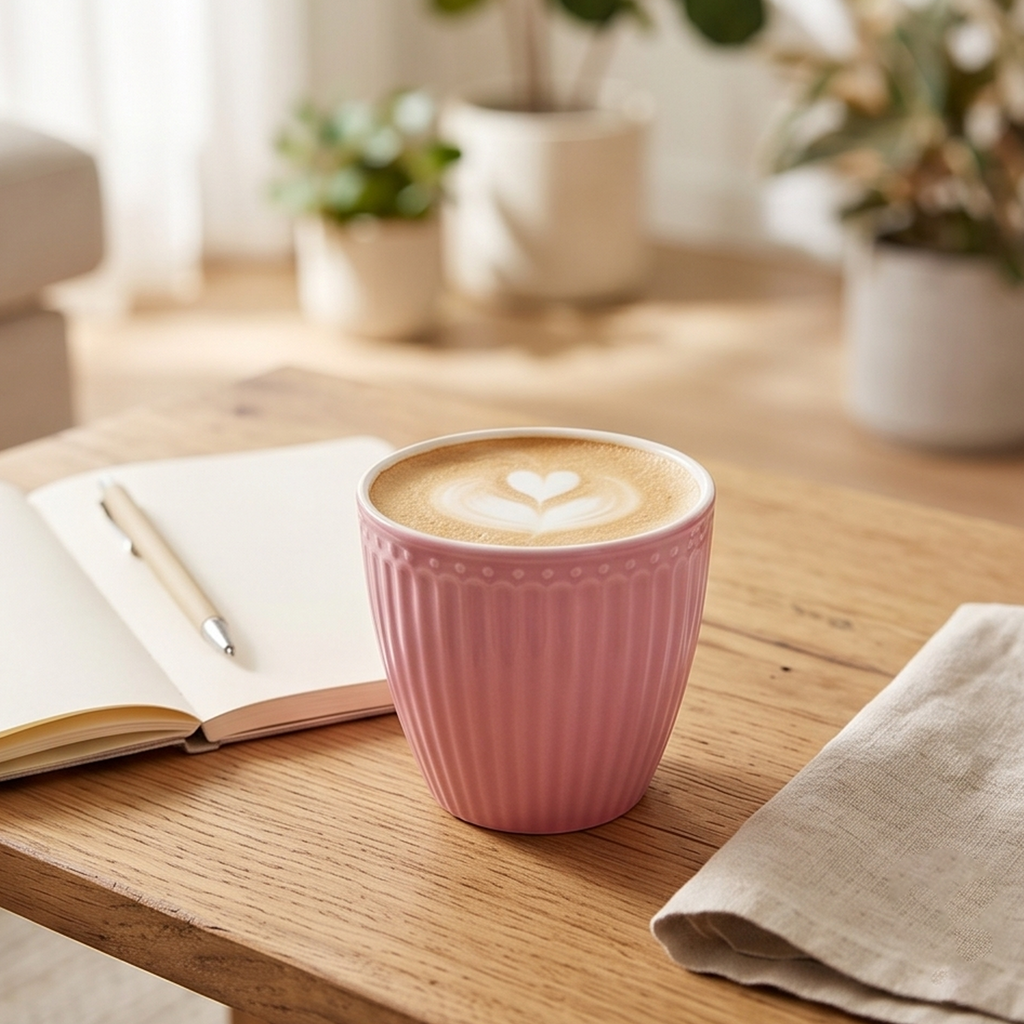 Latte cup Alice dusty rose