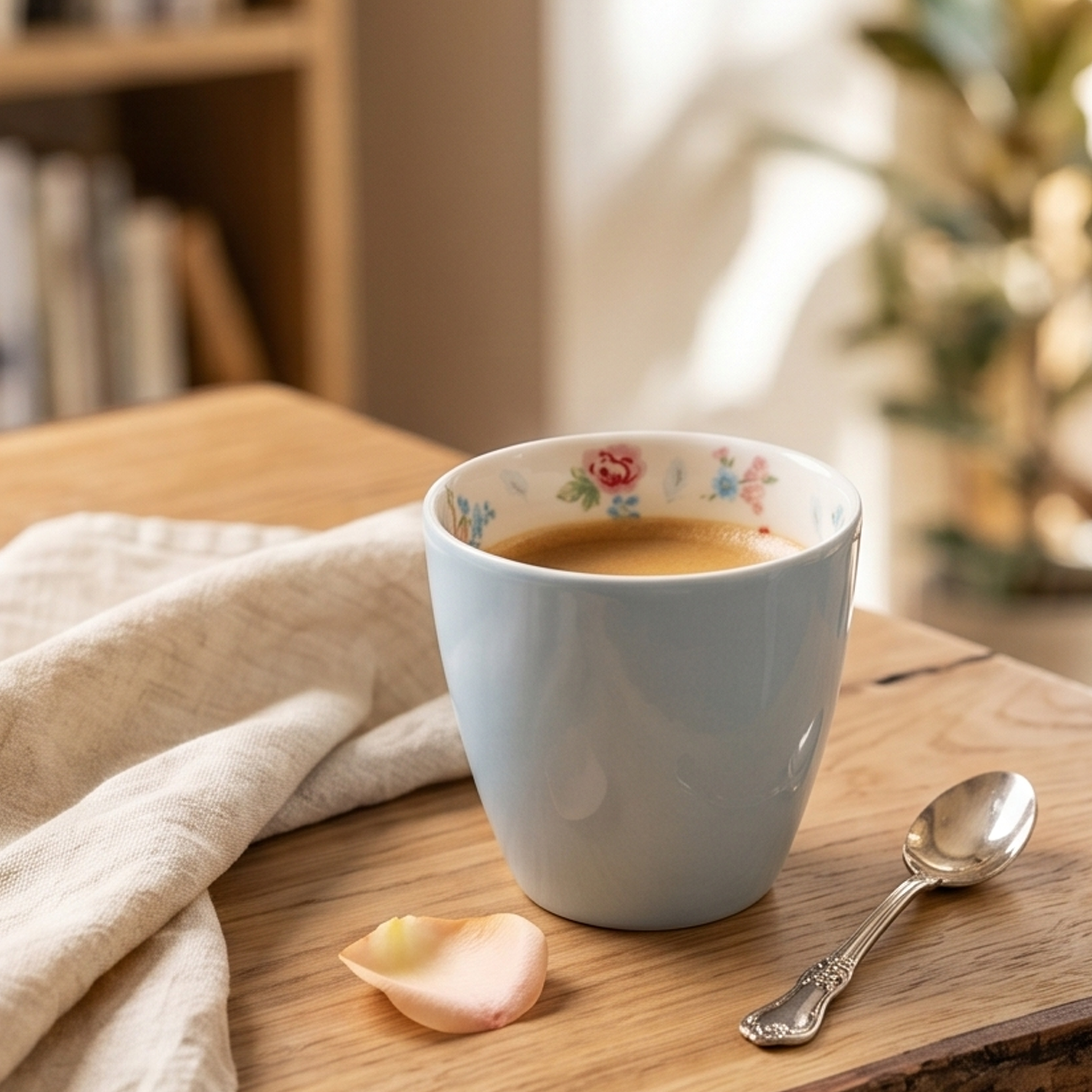 Latte cup Alma azzurra tinta unita