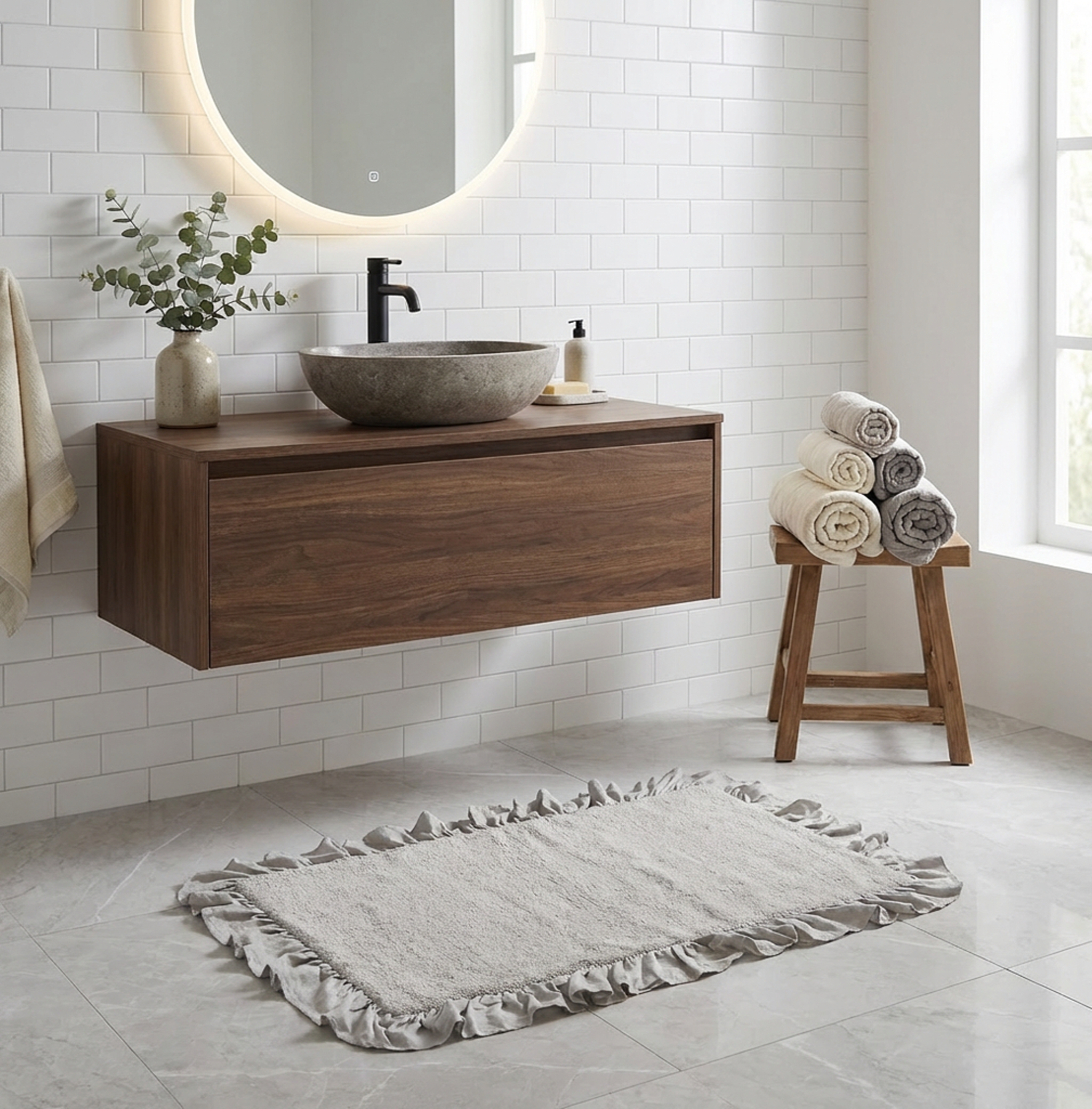 Tappeto Romantique 55x100cm Tappeto bagno