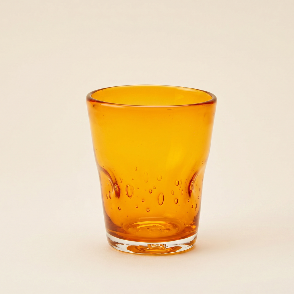 Bicchiere in vetro soffiato Memento Dune Glass Mandarin