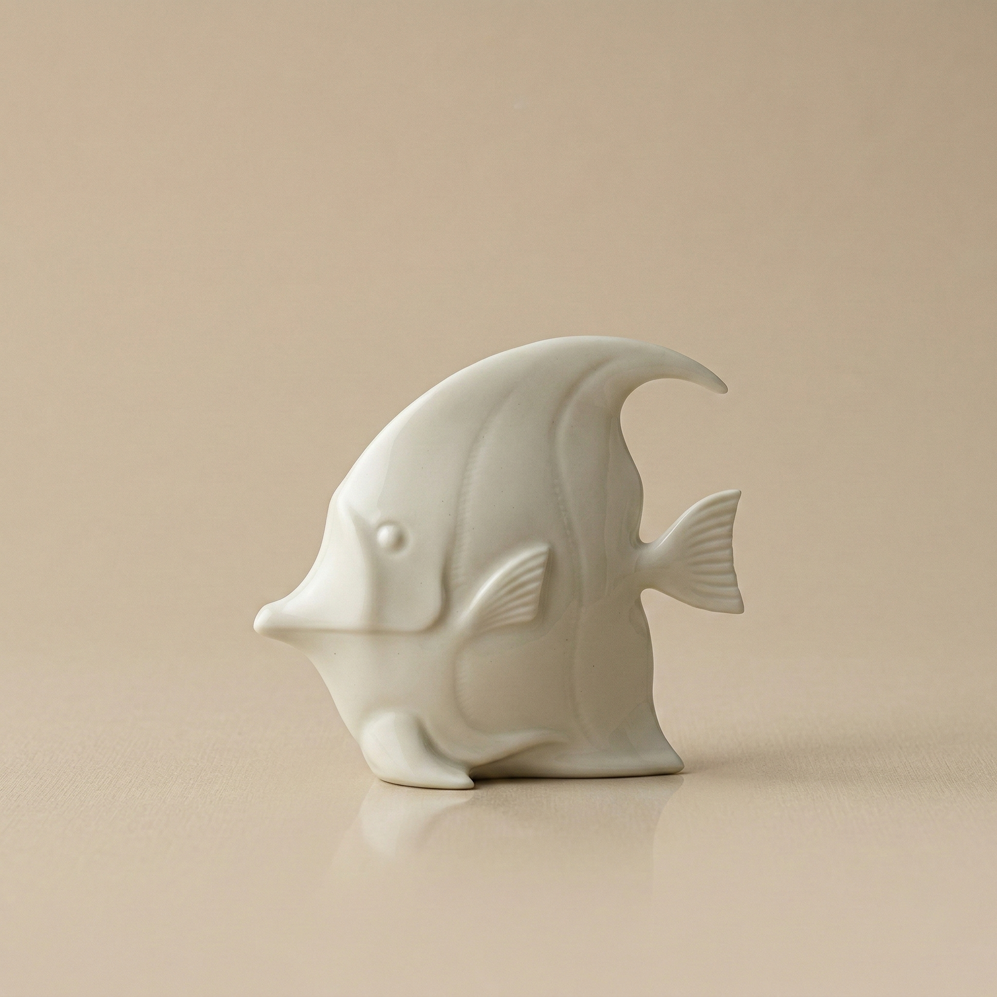 Pesce disco bianco 19cm Decor