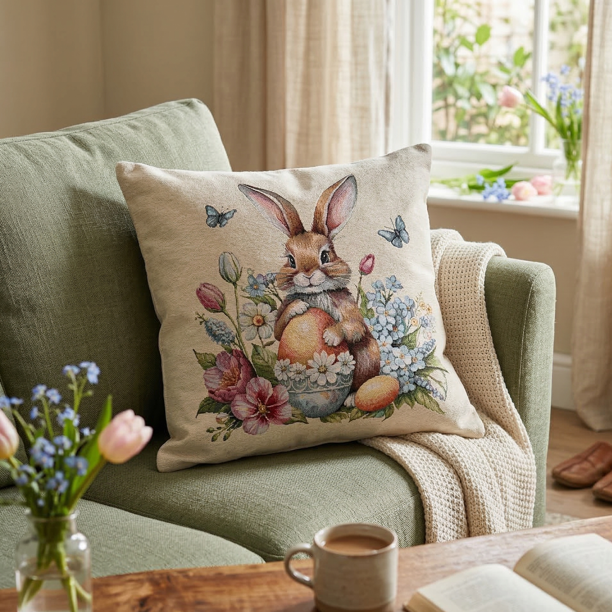 Federa cuscino Storie Fiorite 45x45cm