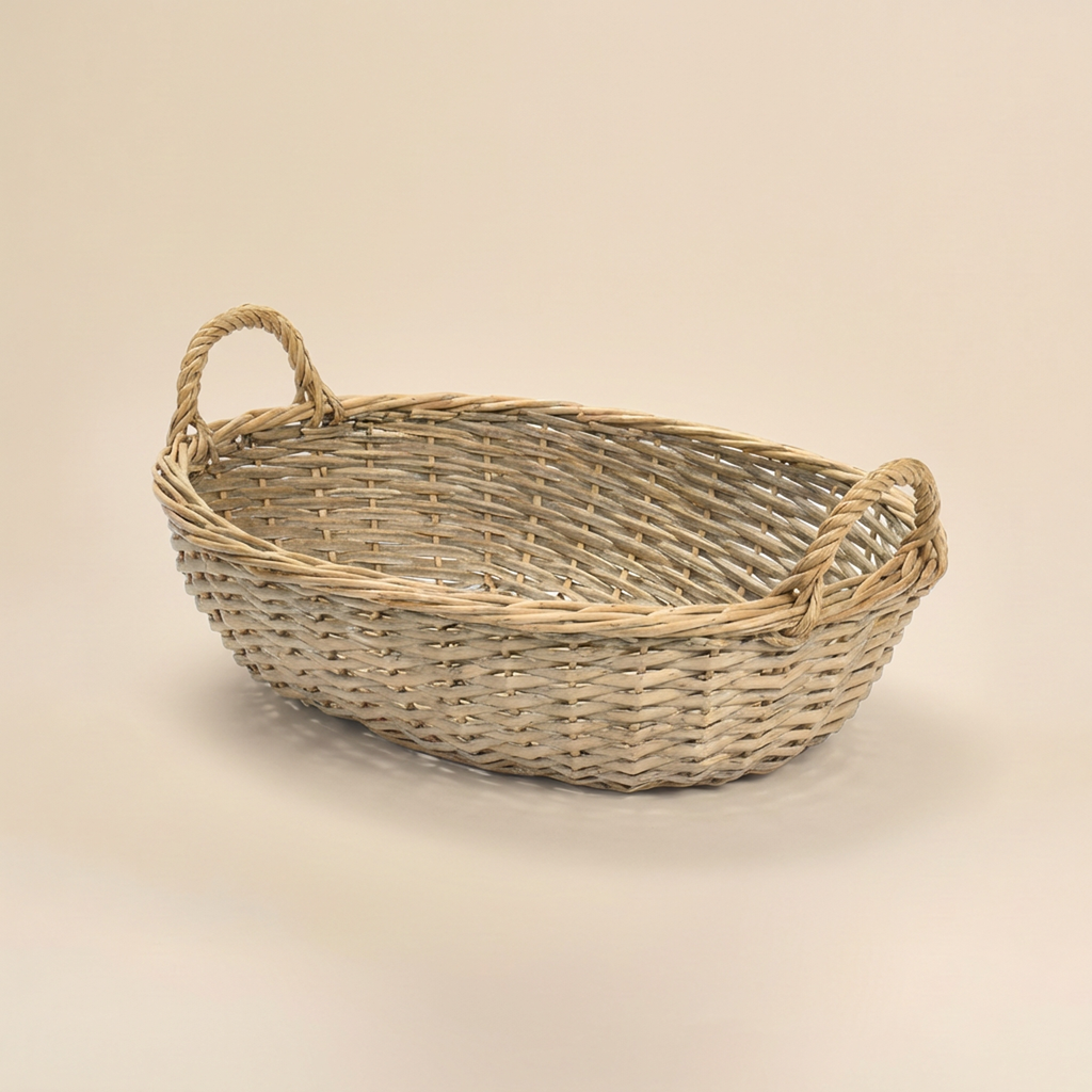 Cesto vimini con manici 45cm