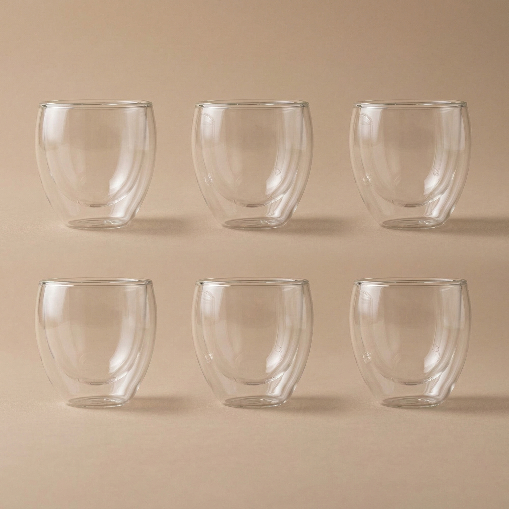 Set 6 Bicchieri liquore doppi parete