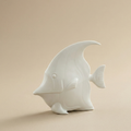 Pesce disco bianco 25cm Decor