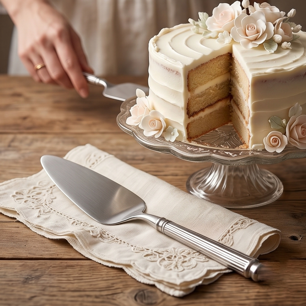 Pala torta silver