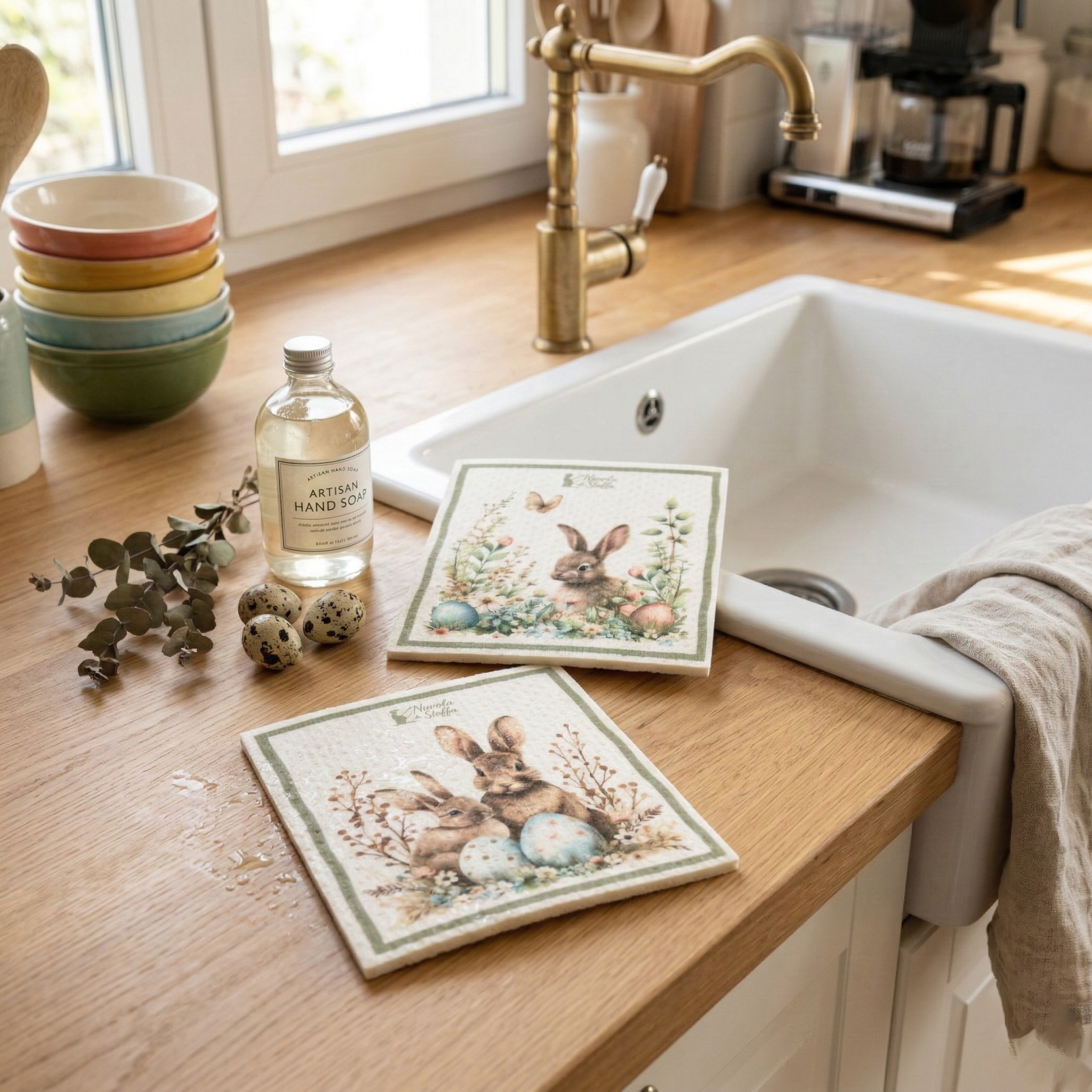 Set 6 spugne cellulosa Rabbit Pepen