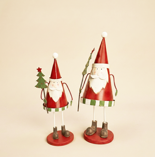 Babbo Natale metallo Decoro Natale