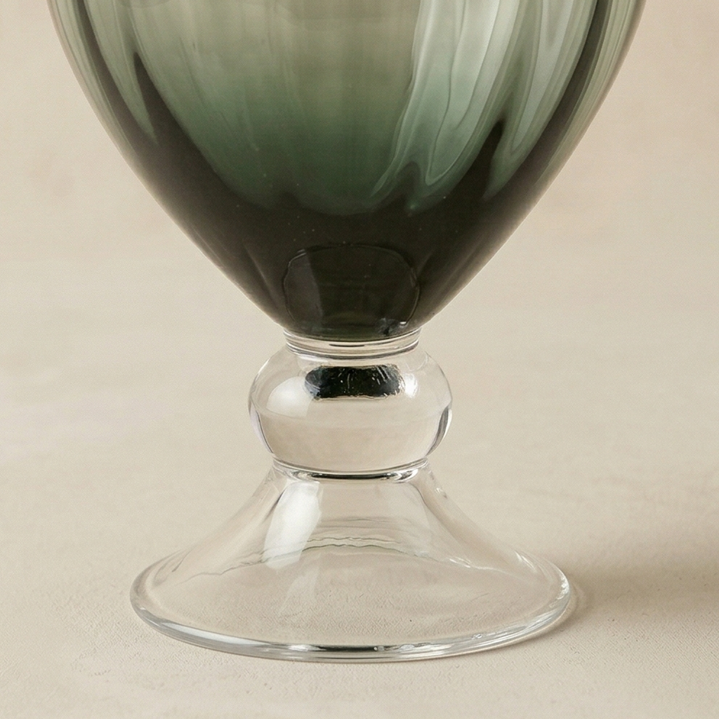 Vaso anfora verde h.38