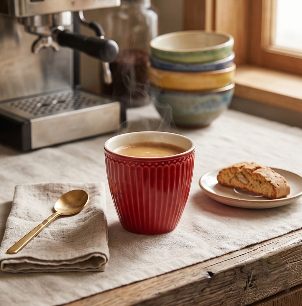 Latte cup Alice rossa