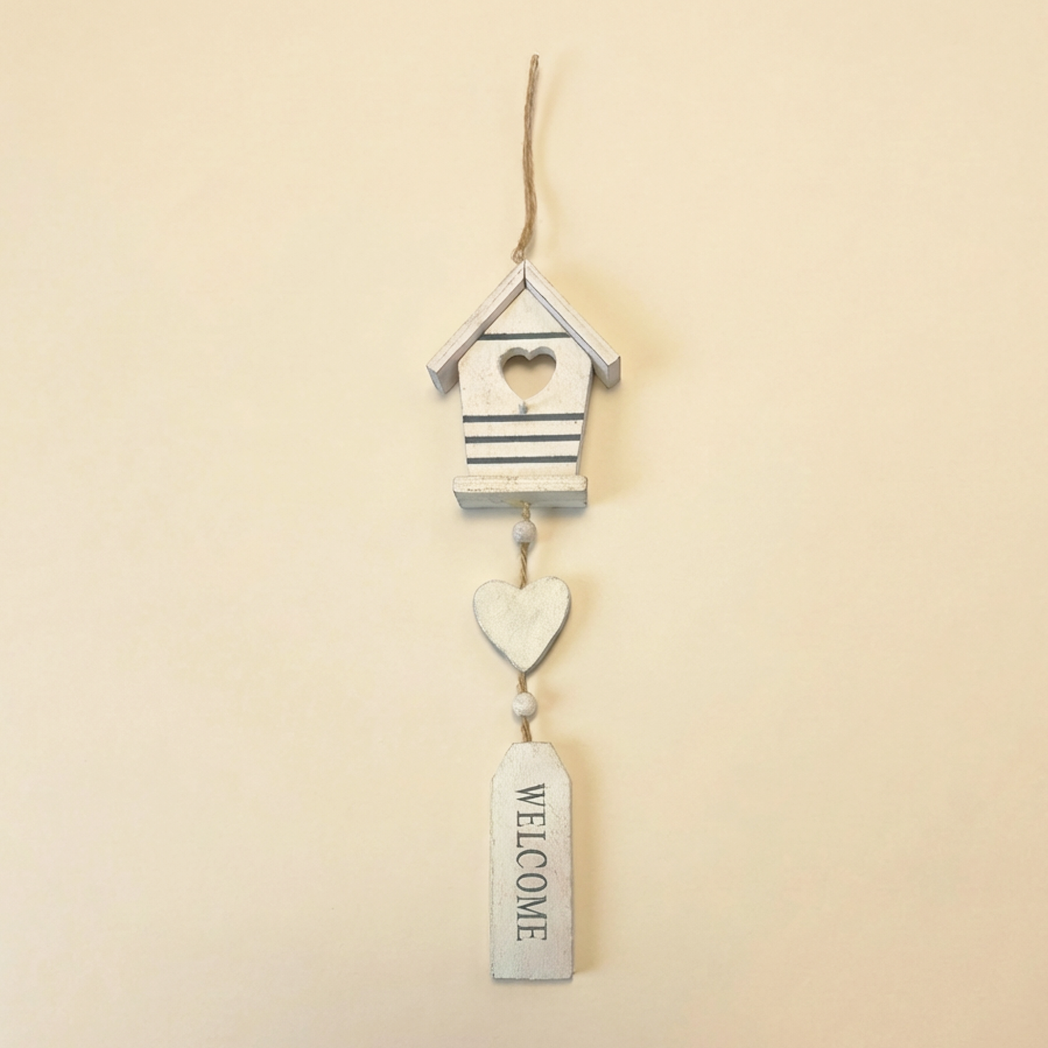 Decoro da Appendere in Legno – Welcome