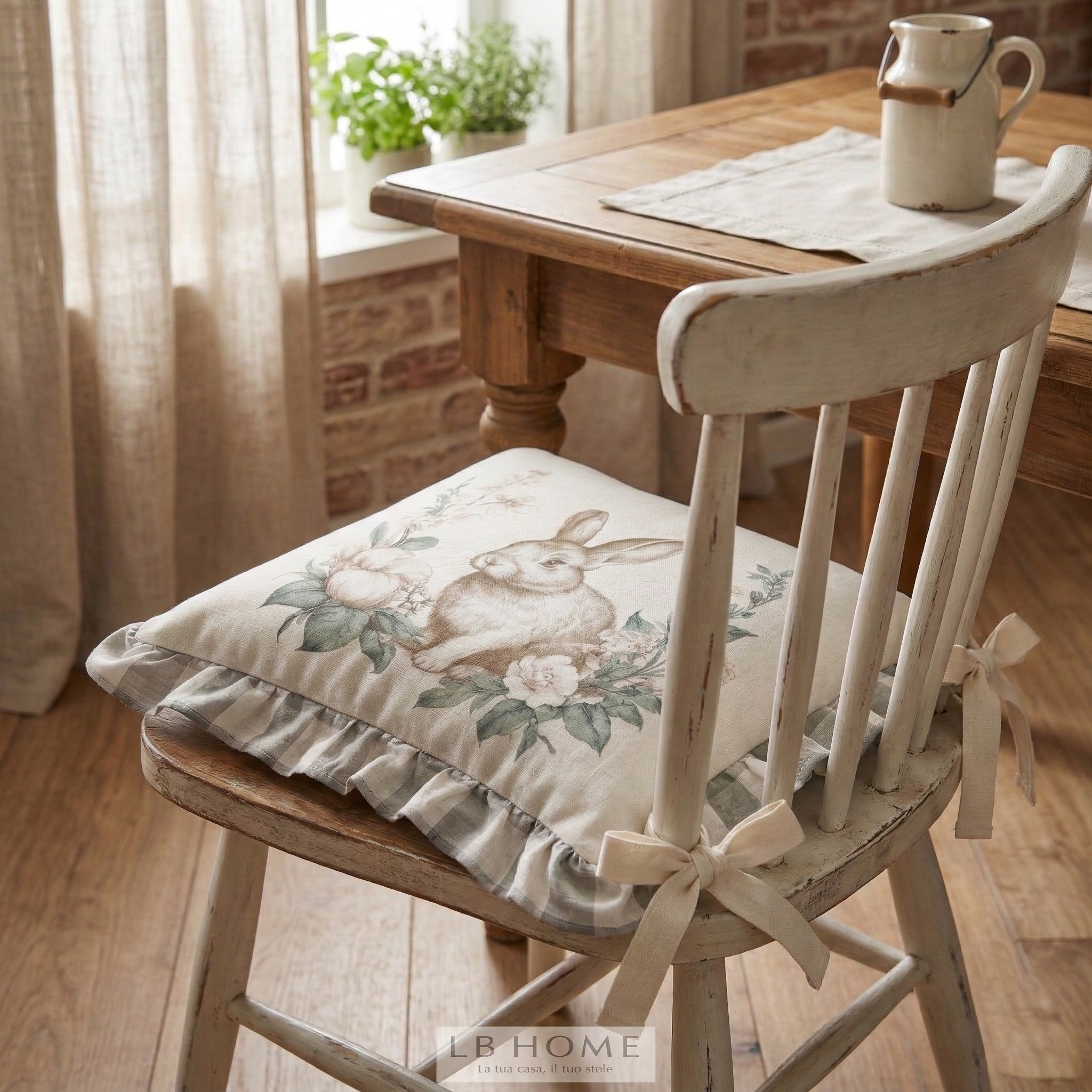 Federa cuscino sedia collezione "Le Jardin des lapins"