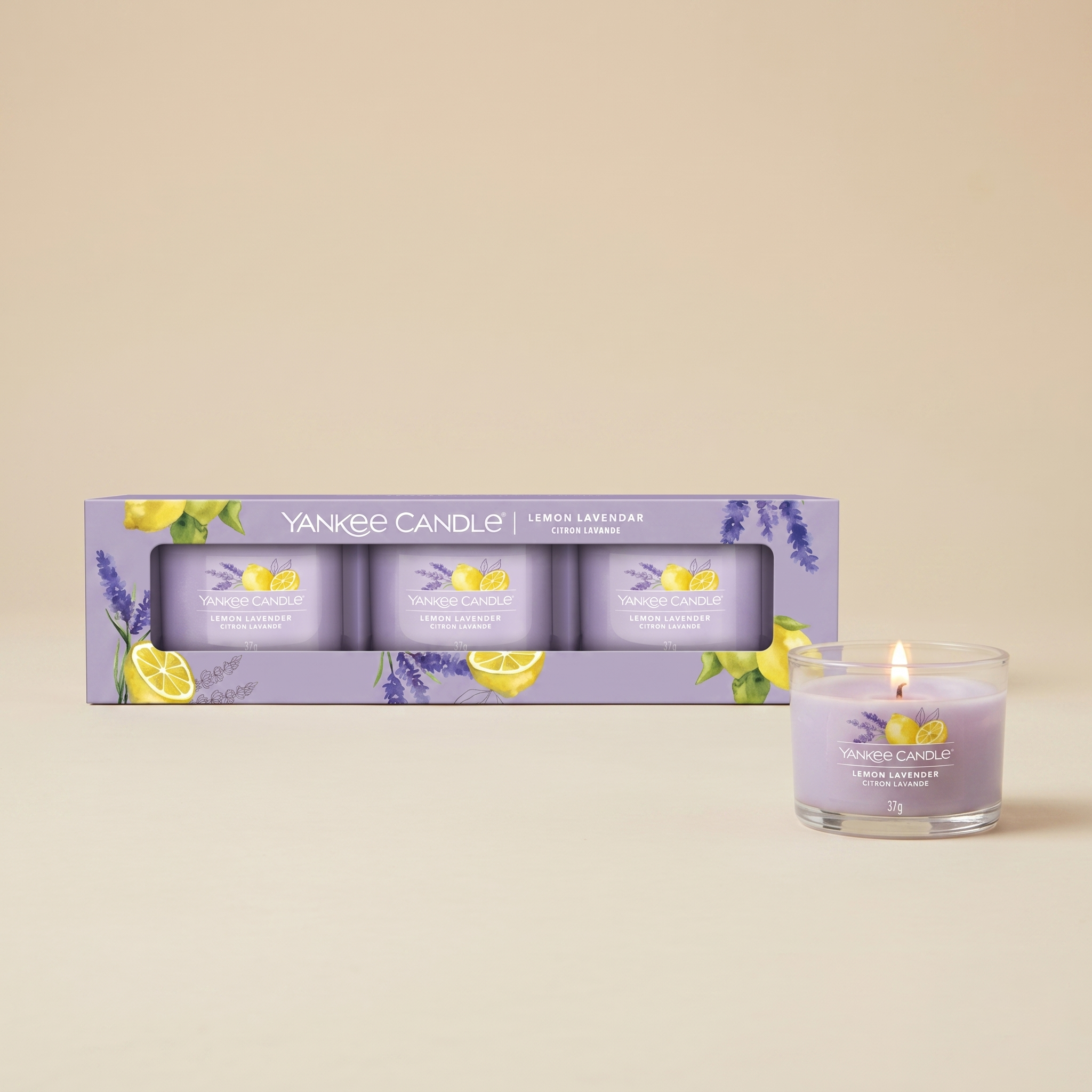 Yankee Candle set 3 mini candle Lemon Lavander