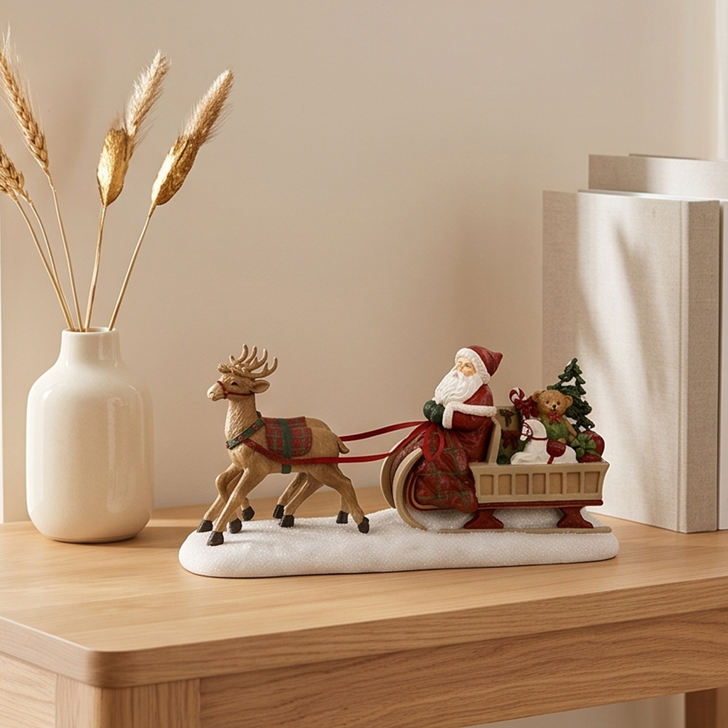 Babbo Natale con Slitta 41cm