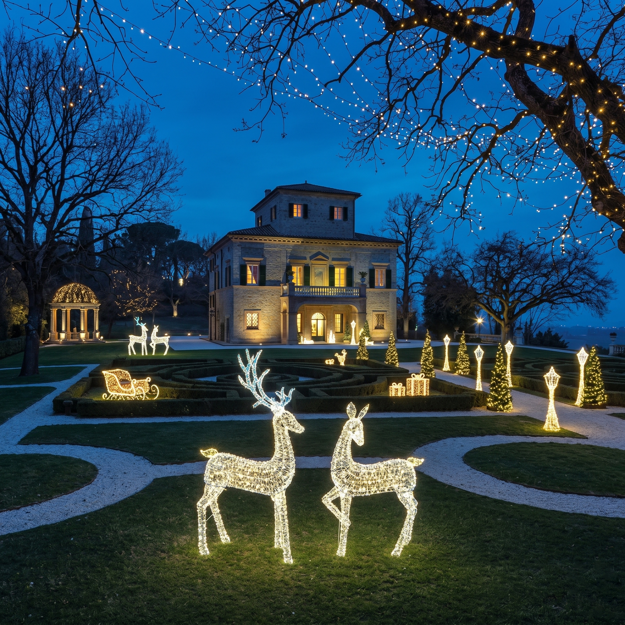 Renna 4400led "Sogno d'inverno Queen" h.225cm