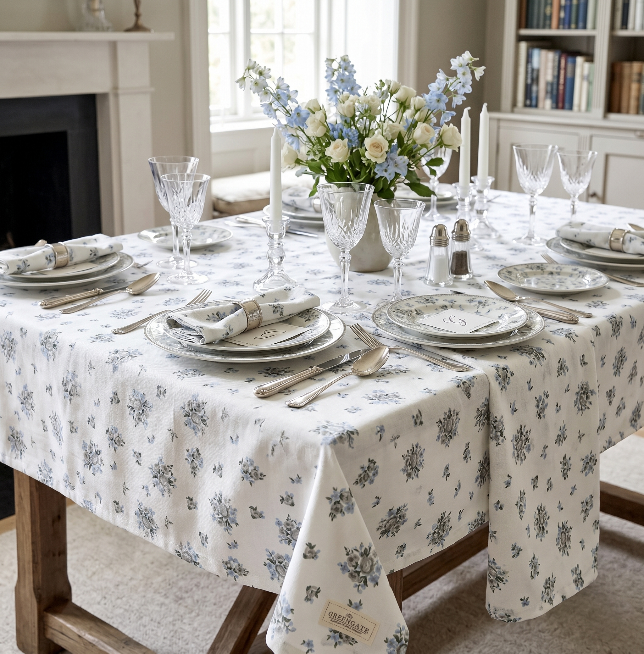 Tovaglia Nicoline 145x250cm azzurra