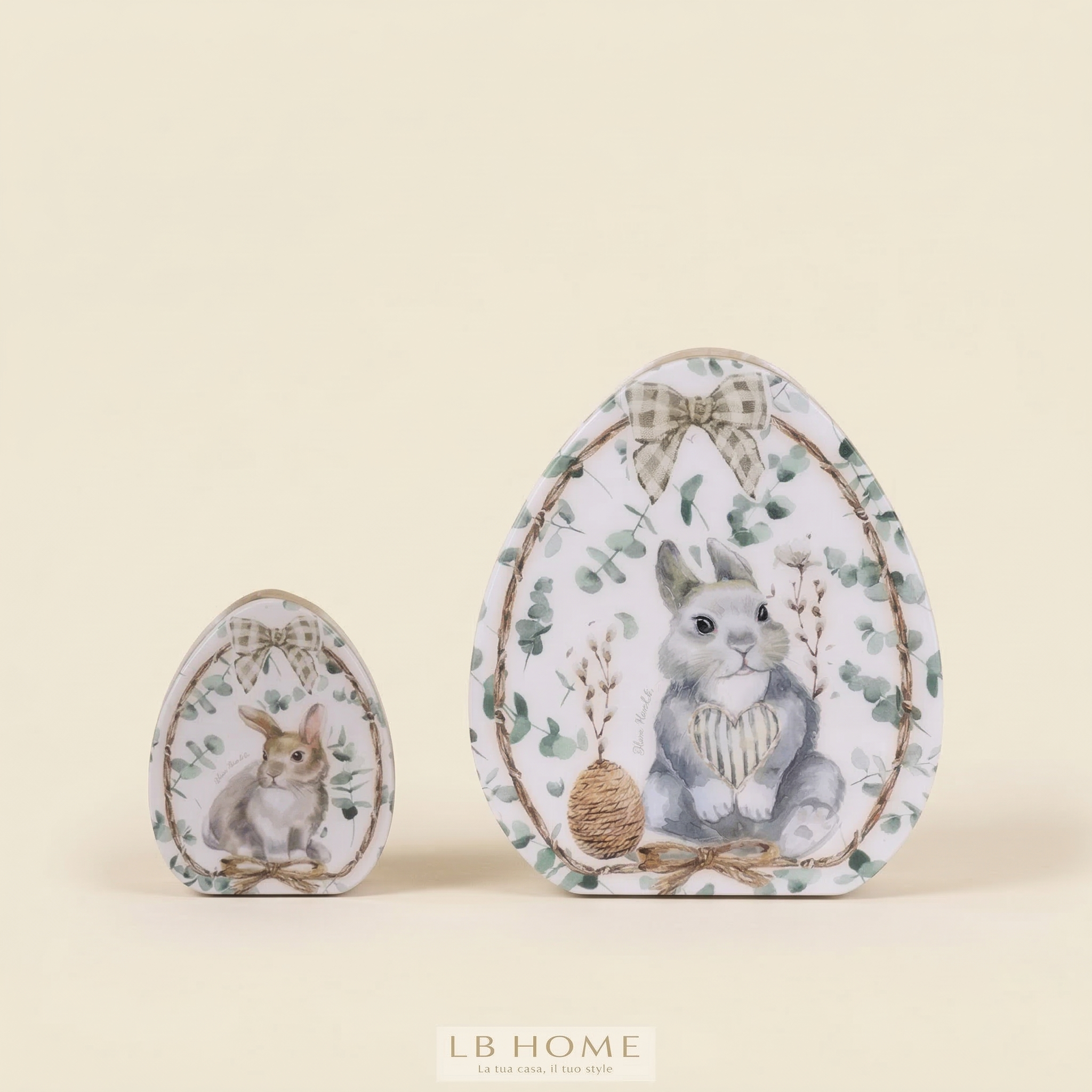 Set 2 decori uovo di pasqua Collezione Zerlina (seconda scelta)
