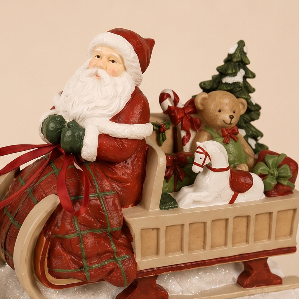 Babbo Natale con Slitta 41cm