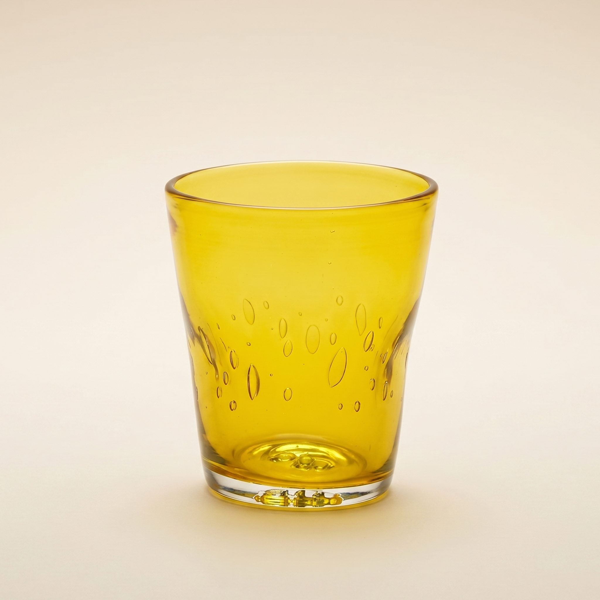 Bicchiere in vetro soffiato Memento Dune Glass Yellow