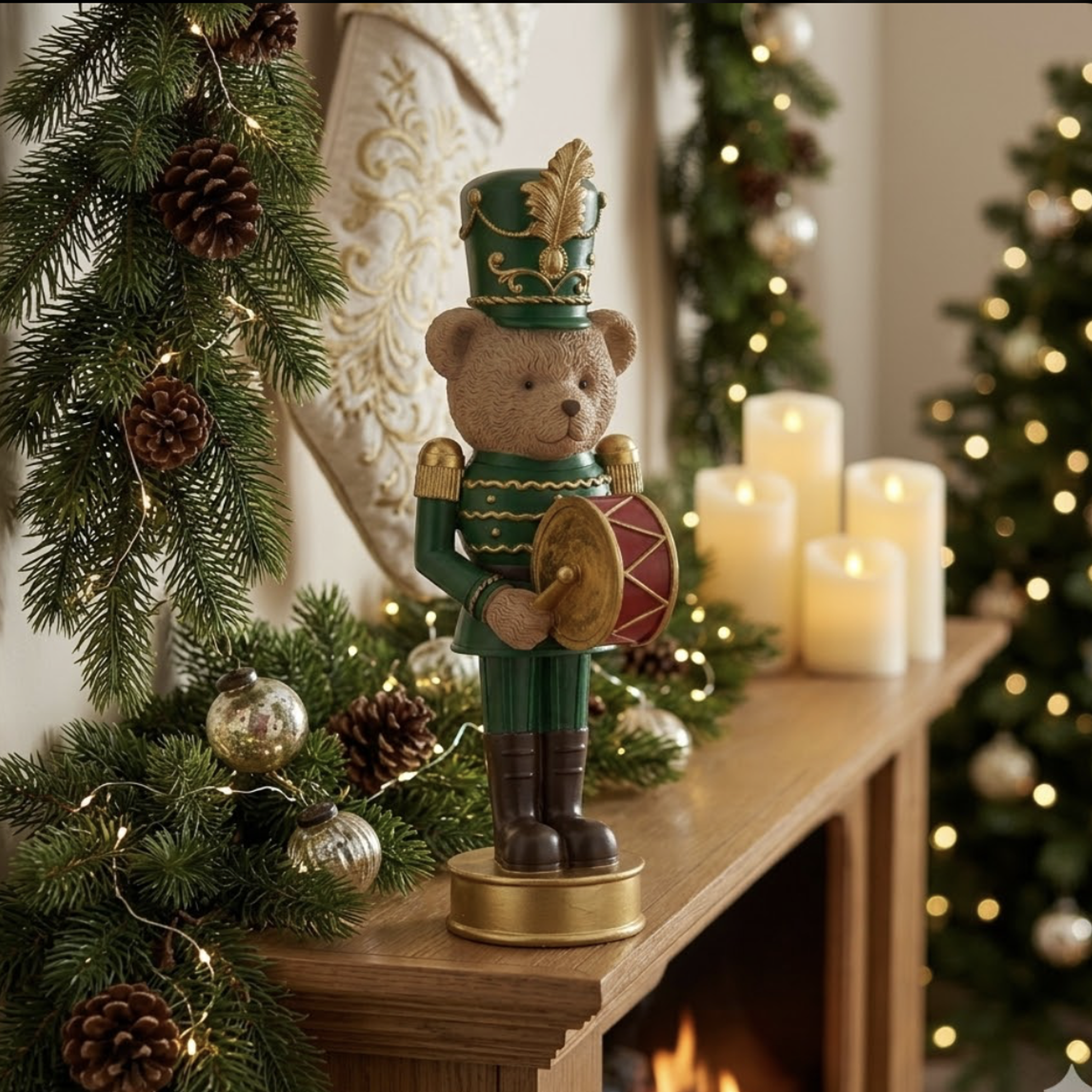 Orsetto Teddy Bear Orchestra h.36cm verde
