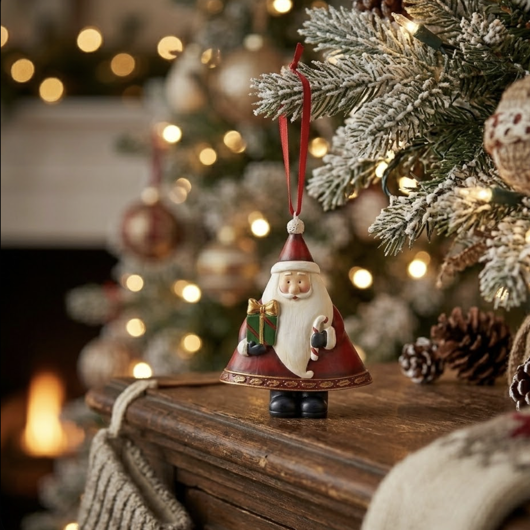 Babbo natale Allegria delle feste pacco regalo
